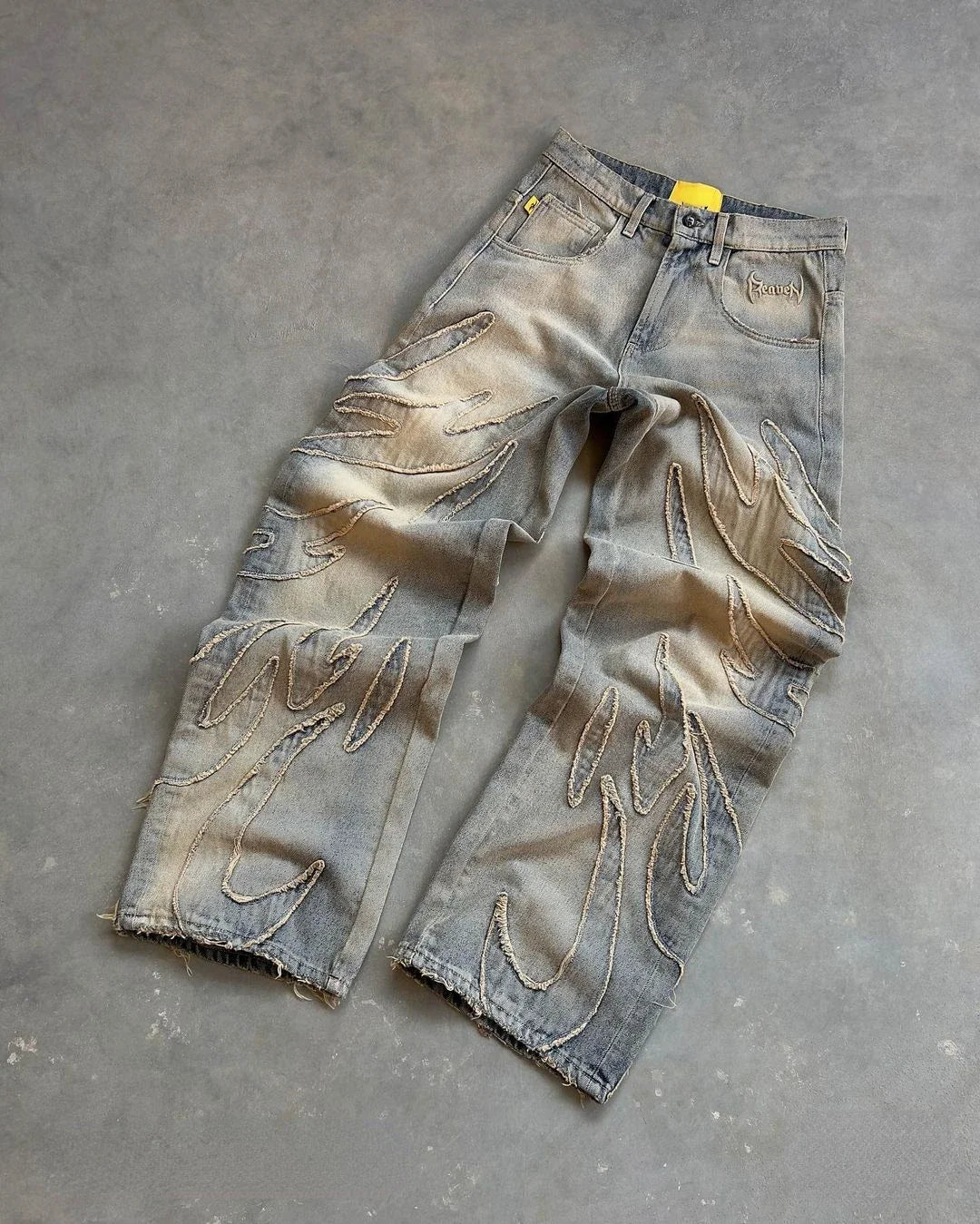 RETRO FLAME JEANS WASHED