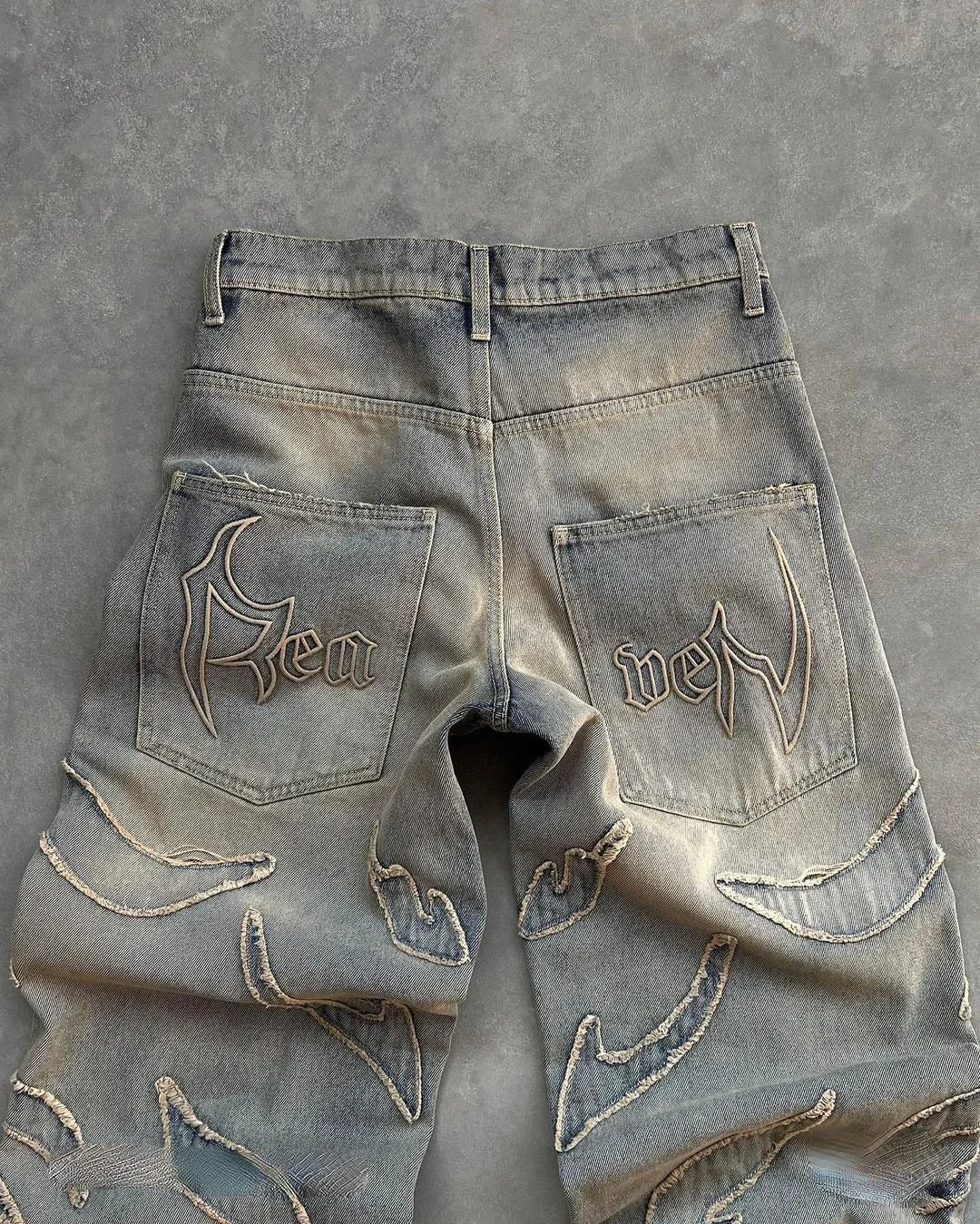 RETRO FLAME JEANS WASHED