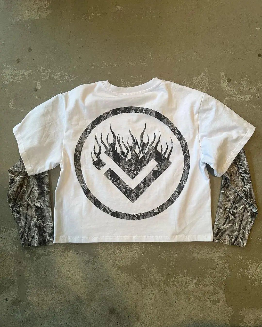 LONG CAMO TEE