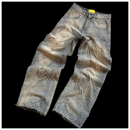 RETRO FLAME JEANS WASHED