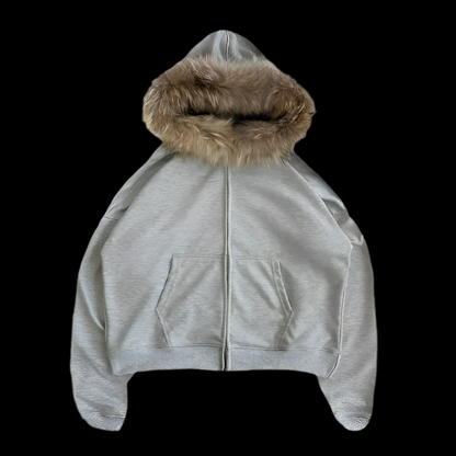 FUR HOOD JACKET