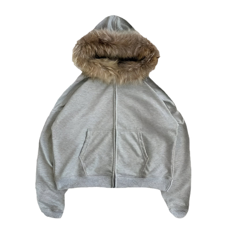 FUR HOOD JACKET