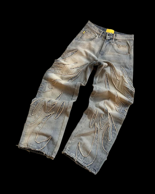 RETRO FLAME JEANS WASHED